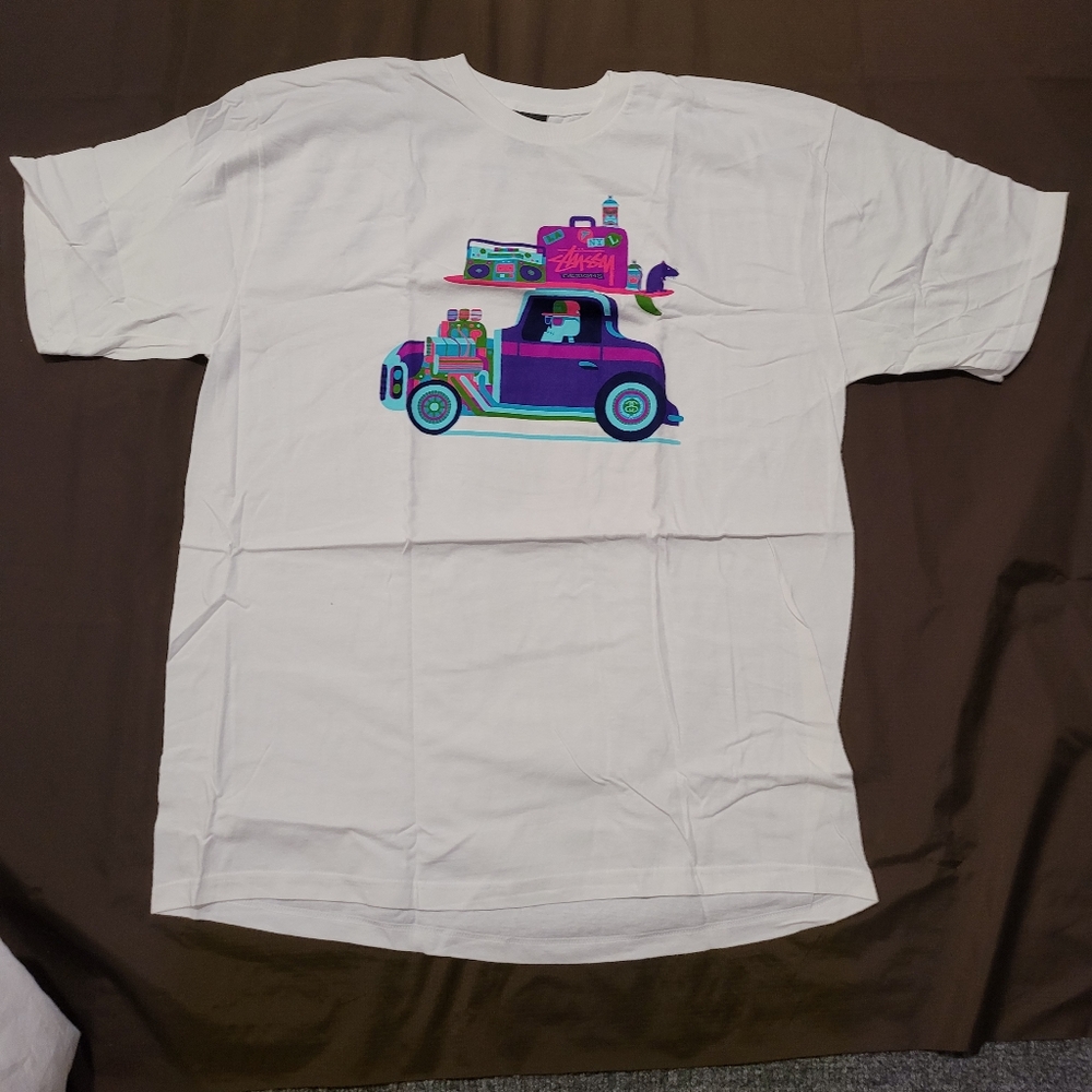 Stussy X Adrian Johnson Hot Rod Tee